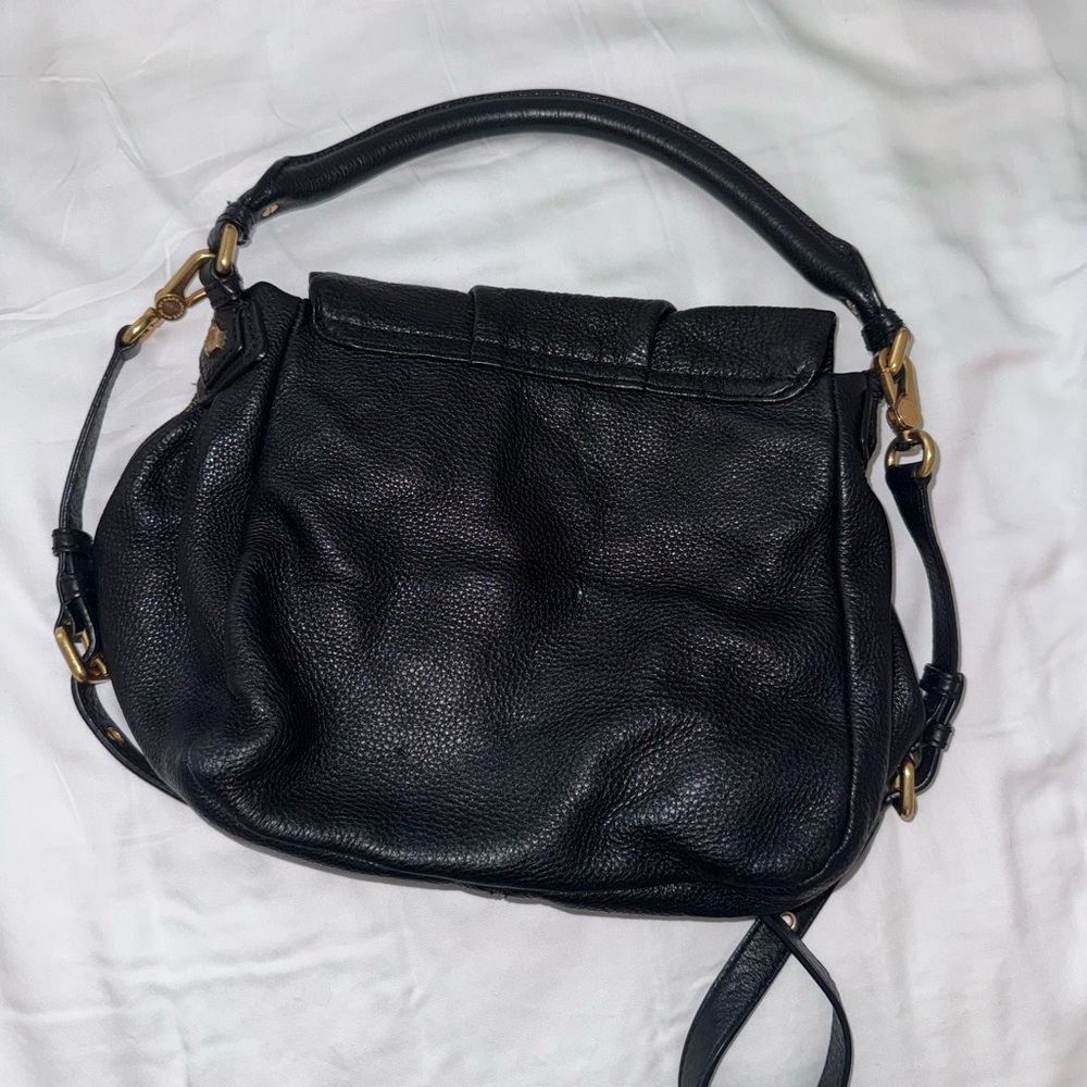 Marc Jacobs Black Leather Shoulder Bag- Classic Q Lil Utika - Picture 5 of 7